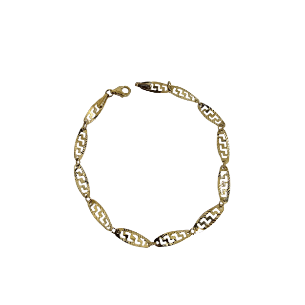 10K 4mm Luna Bracelet  Yellow Gold