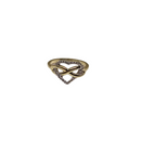 10k Gold Women Ring Heart New