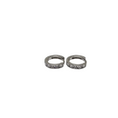 10k or blanc  Boucles d'oreilles huggies