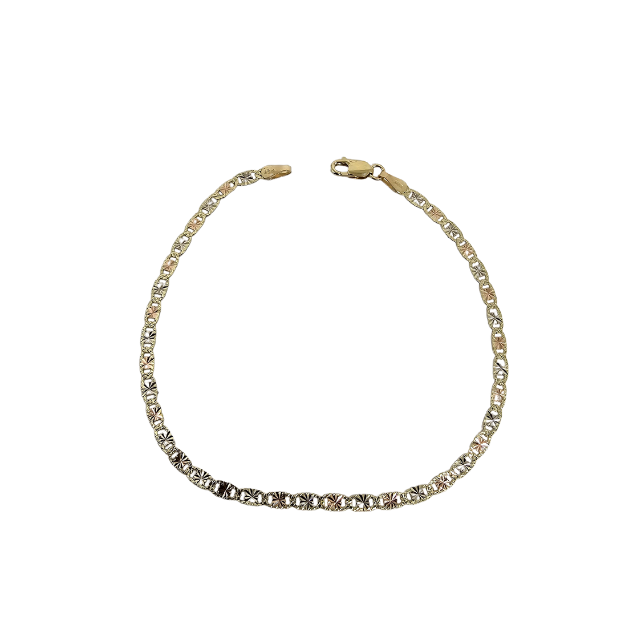 10K 3mm Stephani Bracelet  Yellow Gold MBS-1091