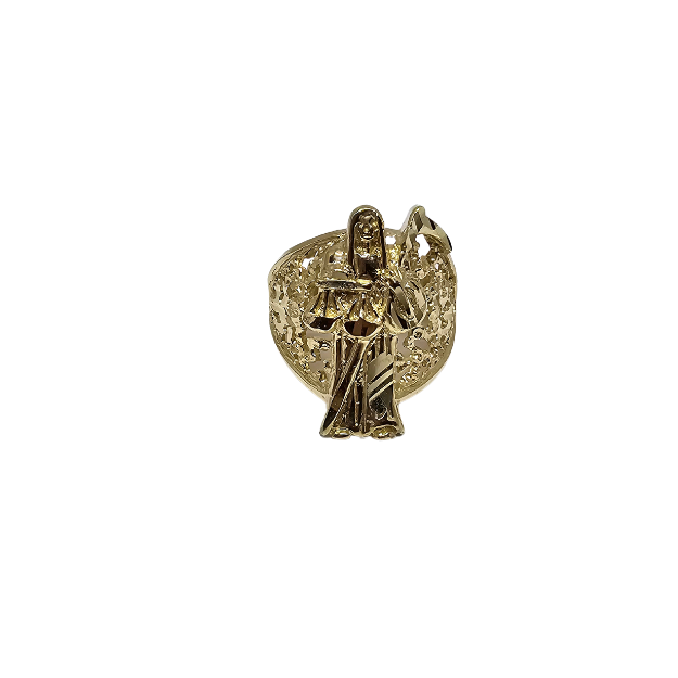 10k Yellow Gold Reaper Ring New