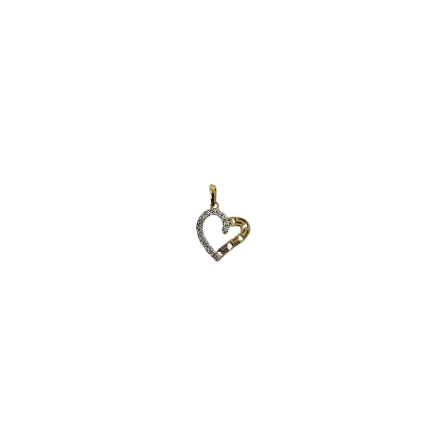 10k Gold Heart  Pendant