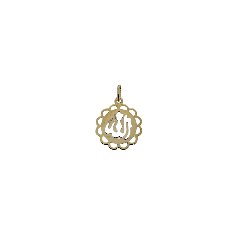 10K Yellow Gold Allah Pendant DREY-019