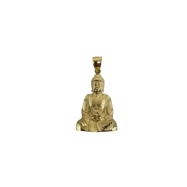 10K Gold Bouddha Pendant New