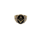 10k Gold G Men Ring