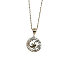 Chaîne Singapour en or jaune 10K avec pendentif Scorpion - Élégant collier du zodiaque pour femmes