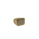 Gold 10k meduse ring with zirconia new MBS-810