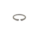Stunning Natural diamond 0.20 carrat  with  14kt white Gold Ring NATDIA4