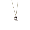 10K Gold Singapore Chain+ 10K Gold Kitty Cat Pendant
