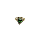 10k Gold green pear shape Ring