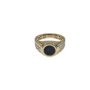 Men’s Solid 10K Yellow Gold Ring - Greek Darkness