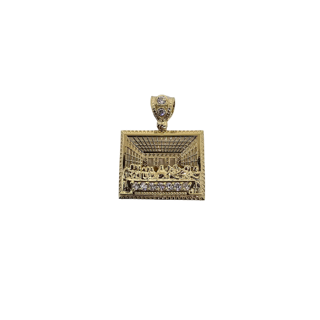 10k gold Last supper pendant NEW