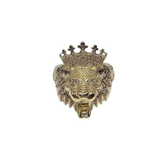 10K Gold Lion King Ring New CAL-013