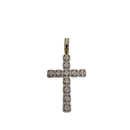 10k Gold 1.00ct  Diamond Cross