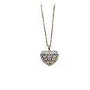 Singapore Chain with heart meduse 10k gold