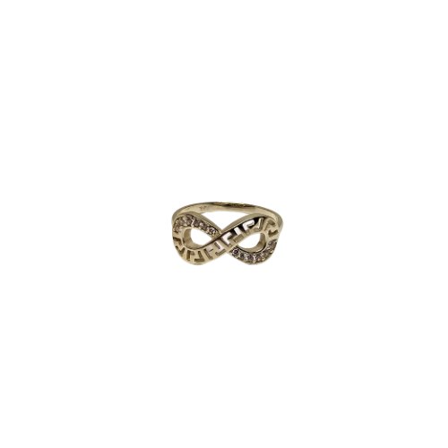 10k Gold infinity Ring greek design