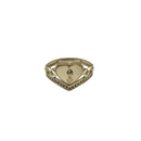 Divine Grace: 10K Yellow Gold Virgin Mary Ring