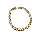 Bracelet en or jaune de Monaco 10k 5mm