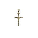 Sleek Gold Cross Pendant in 10K – Bold Faith, Modern Style