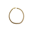 Bracelet franco or blanc et jaune 10 k 2 ton avec coupe diamand