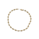 10k 4mm Grains de café or jaune