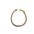 Franco bracelet 10 k yellow & white gold diamond cut SIMBA-9