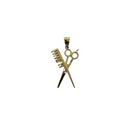 10k Gold Comb&Scissors Pendant