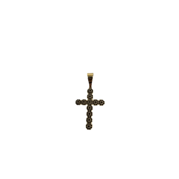 Pendentif croix en or 10k Miliano
