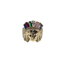 10K Gold American Indian  Ring New CAL-017