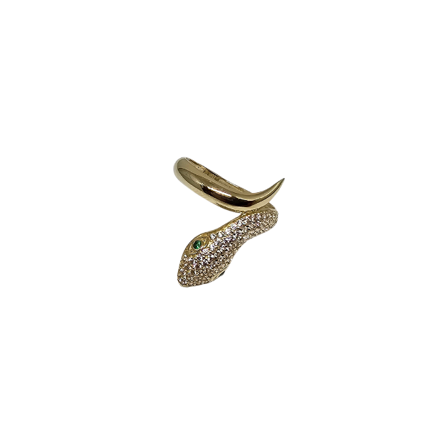 10k Gold Snake Women Ring New