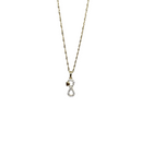 10k Gold Chain with Yellow Gold infinity heart Pendant New