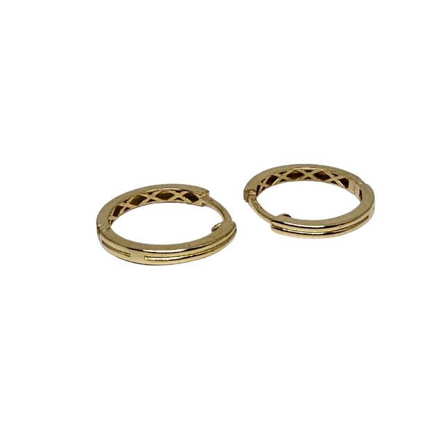 10k Huggies Earring Yellow Gold