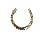 11mm Monaco edge Bracelet or jaune 10k