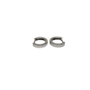 10k Or Blanc Boucles d'oreilles Huggies