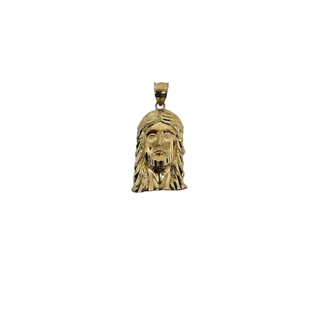 10k Gold Jesus Pendant New