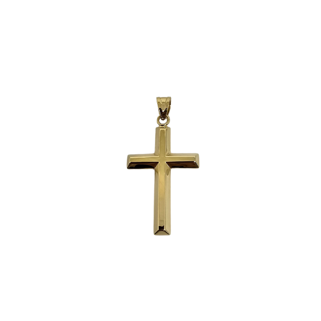 Pendentif Croix meduse  en or 10k CP017