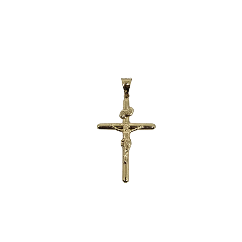 Handcrafted 10K Gold Cross Pendant – Symbol of Faith