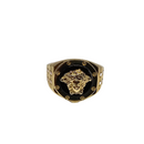 10k Greek design Gold Ring Meduse Head