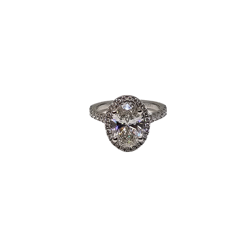 14k Beautiful 3.22ct Oval Ring  Vs Diamonds