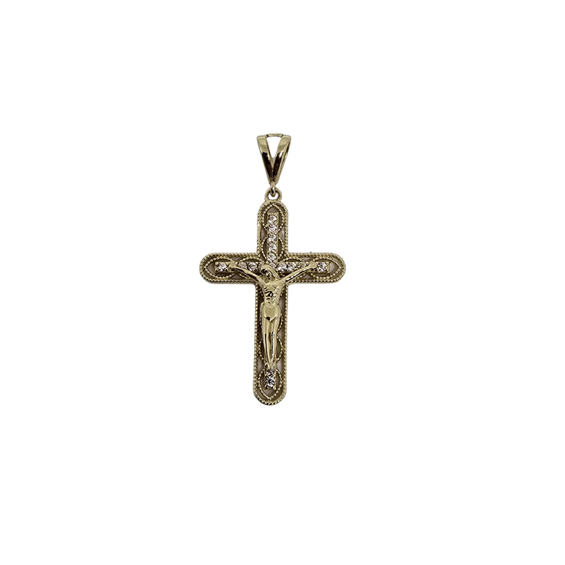 Classic 10K Yellow Gold Cross Pendant – A Timeless Statement