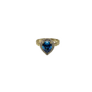 10k Gold Malia blue pear shape  Ring