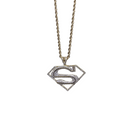 10K White Gold 'S' Pendant  & rope chain – A Bold Symbol of Strength and Style