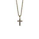 10k Rope Chain + Cross Medusa Jesus  Reversible