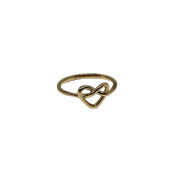 10k Gold Heart Women Ring New