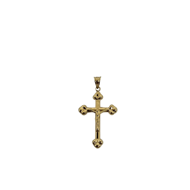 Pendentif Croix meduse  en or 10k CP017