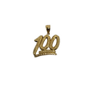 10K Gold One hundred dollars Pendant