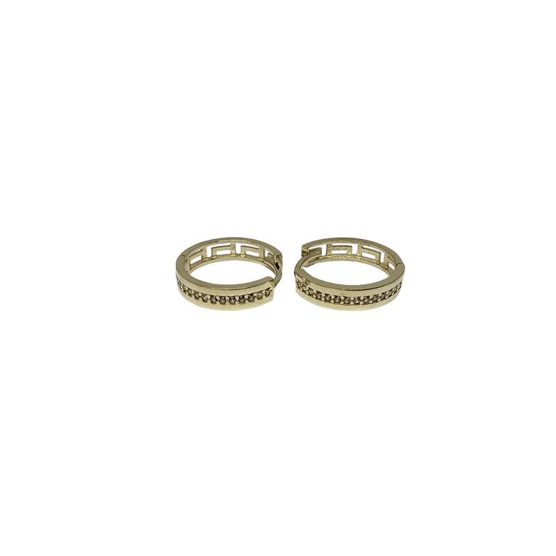 10K Yellow Gold Earring Greek design