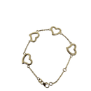 13mm Heart Bracelet 10K Yellow Gold