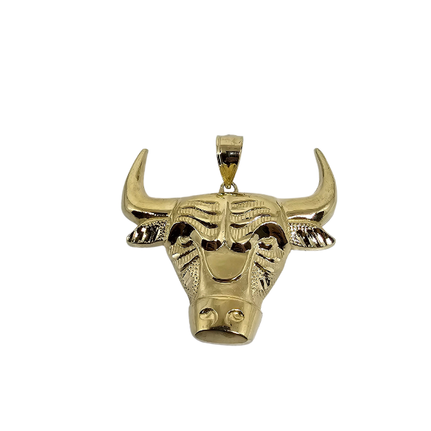 10k Gold Taurus  Pendant