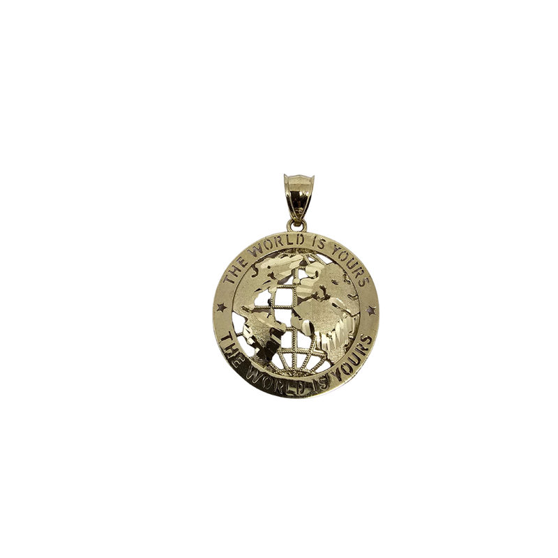 The world is yours - 10K Gold  Pendant
